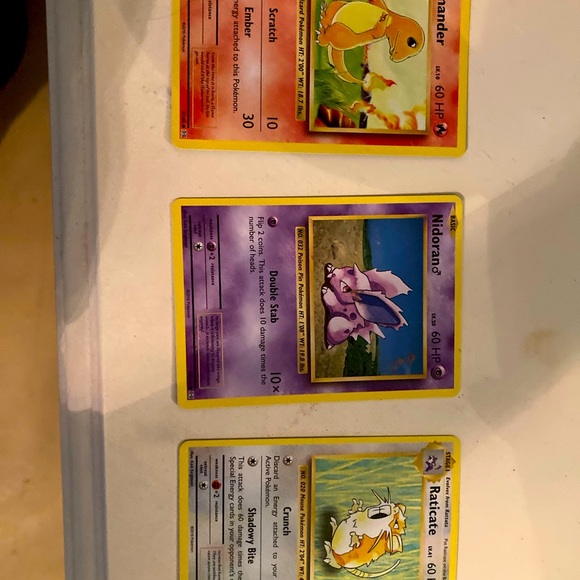 Limited old style Pokémon cards